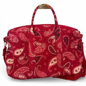 Vera Bradley Red Floral Large Bag